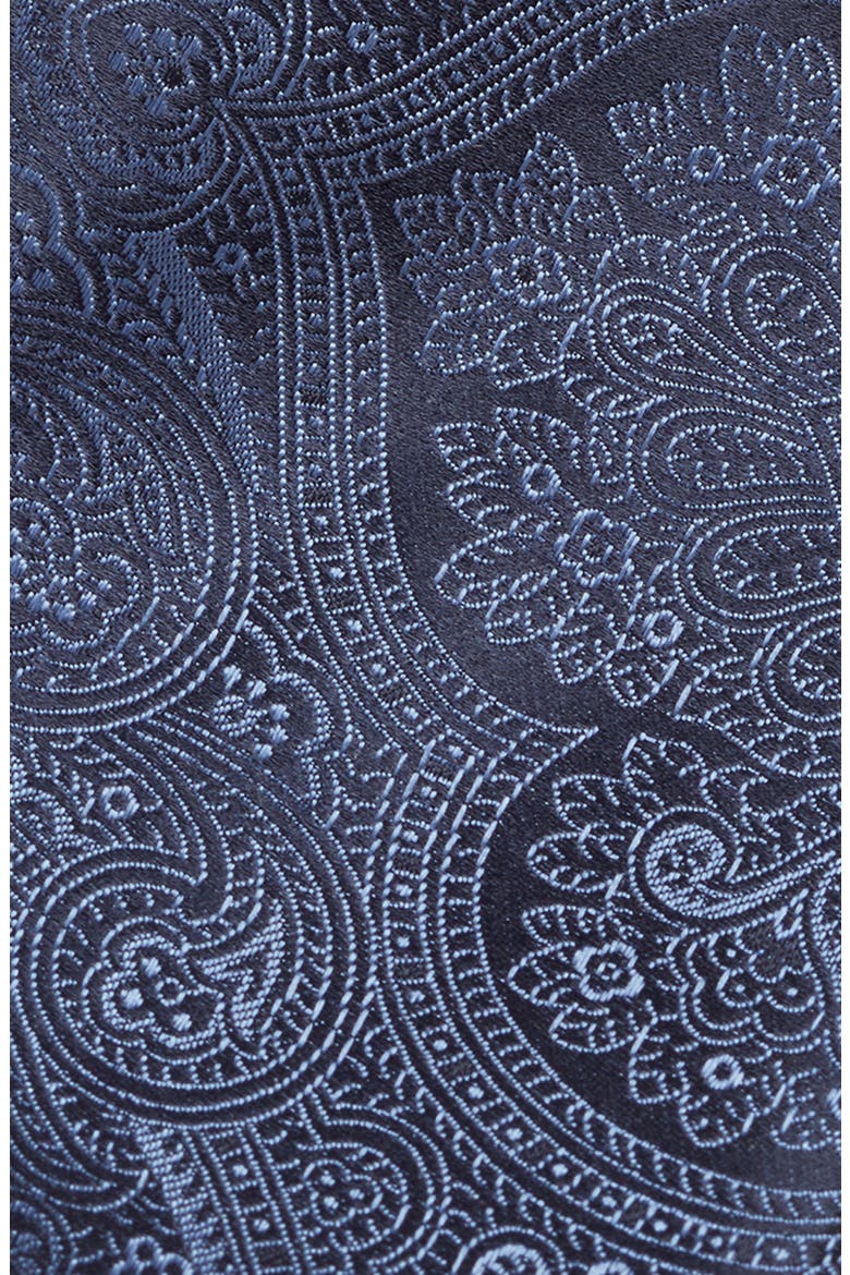 Paisley Silk Tie, Alternate, color, DARK BLUE