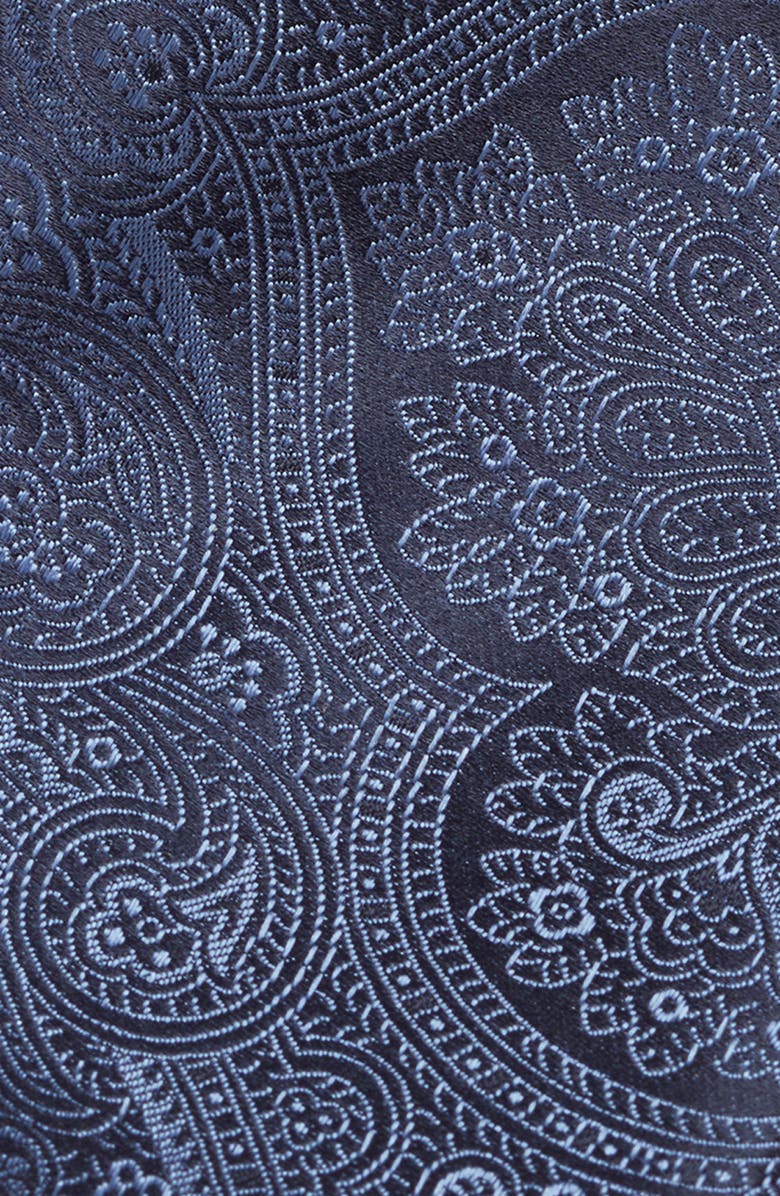 Canali Paisley Silk Tie, Alternate, color, Dark Blue