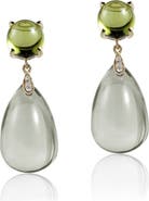 GOSHWARA Naughty Cabochon Drop Earrings
