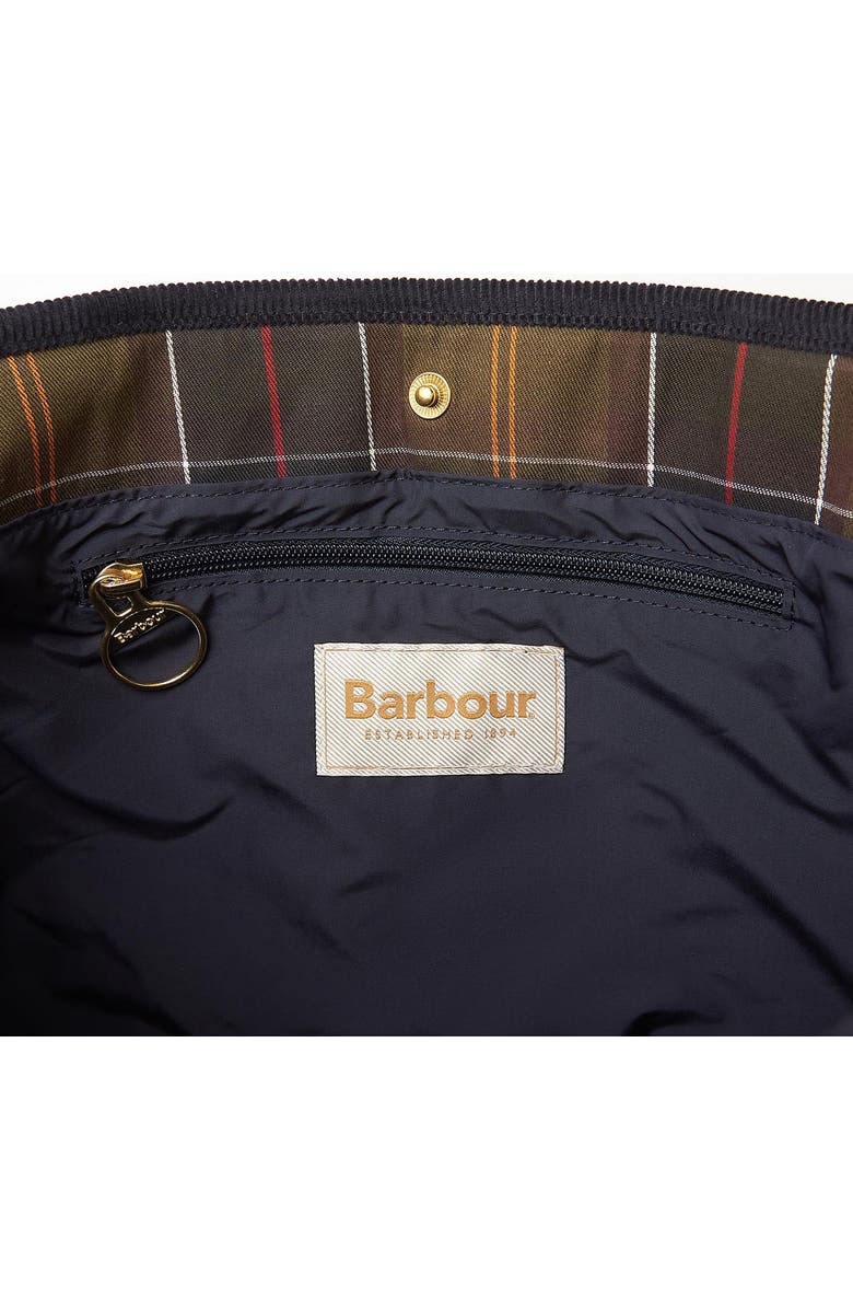 Barbour Healy Mixed Media Tote, Alternate, color, Navy