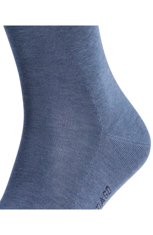Falke Tiago Organic Cotton Dress Socks In Blue