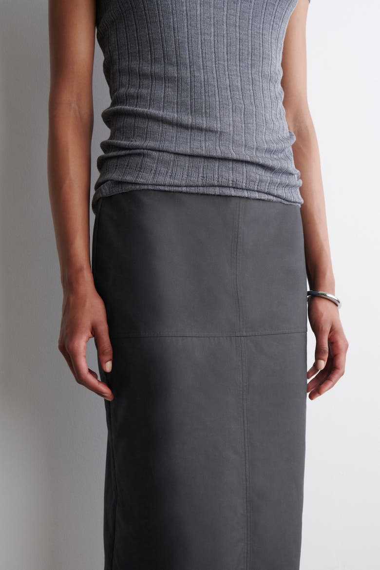 Cotton Pencil Skirt, Alternate, color, GRAY
