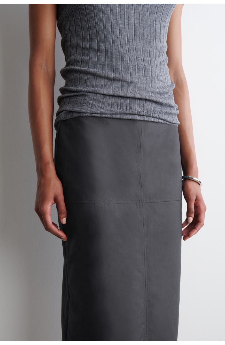 COS Cotton Pencil Skirt, Alternate, color, Gray