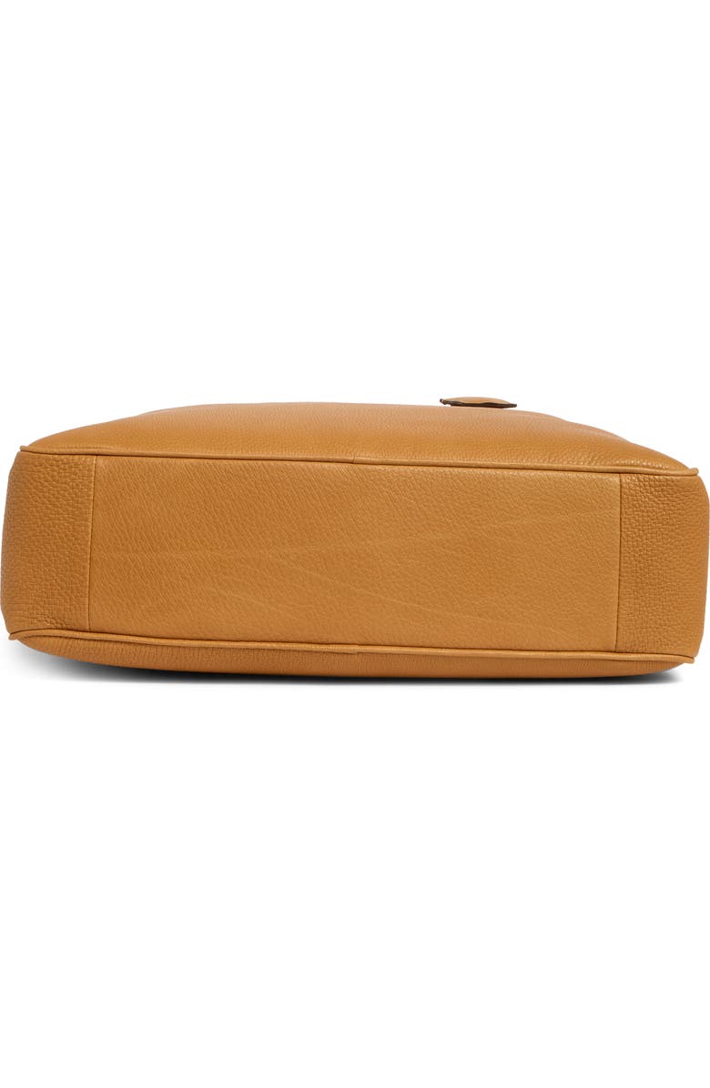 Longchamp Large Leather Briefcase, Alternate, color, Natural