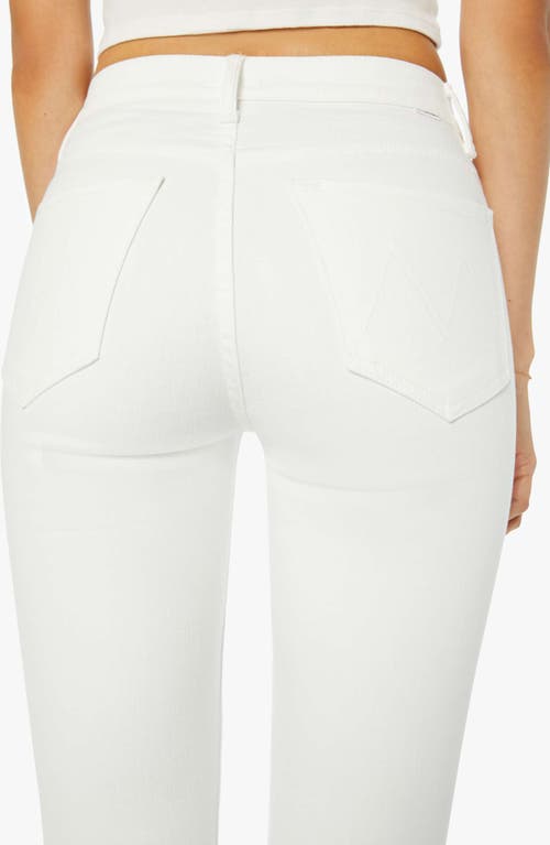 Mother The Stunner Bunny Snip High Waist Zip Hem Capri Jeans In Fairest Of Them All