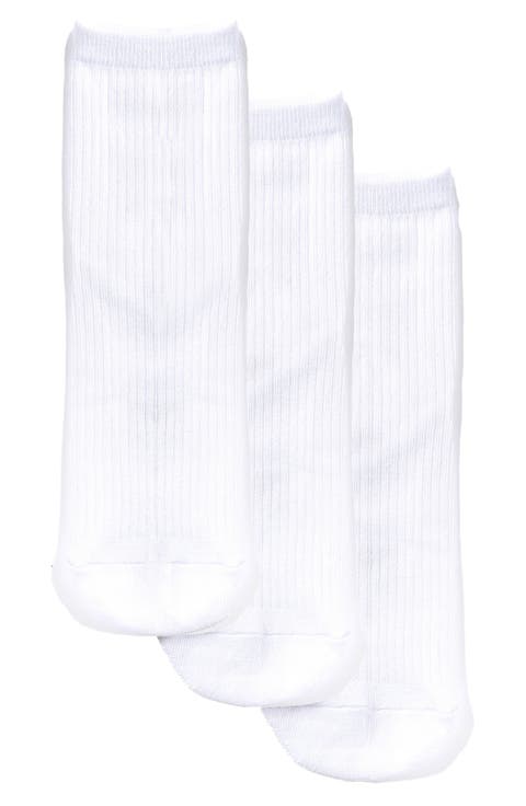 Everyday 3-Pack Cotton Blend Rib Ankle Socks
