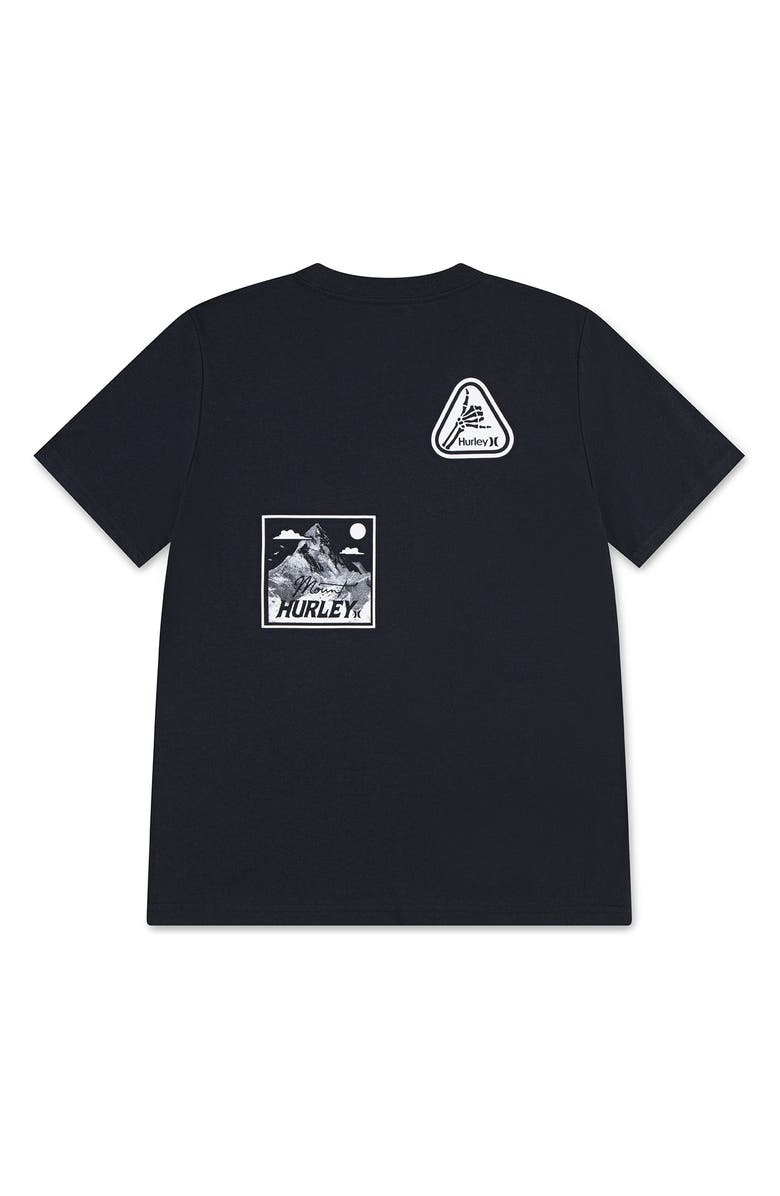 Hurley Kids' Multi Facet Graphic T-Shirt, Alternate, color, Off Noir