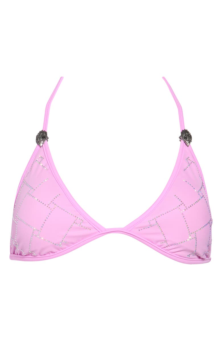 Kurt Geiger London Quilted Rhinestone Bikini Top, Alternate, color, 