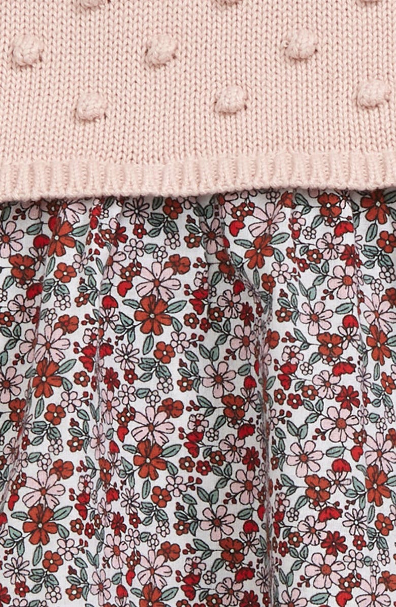 Nordstrom Kids' Nordstrom Mix Media Sweater Dress and Leggings Set, Alternate, color, 