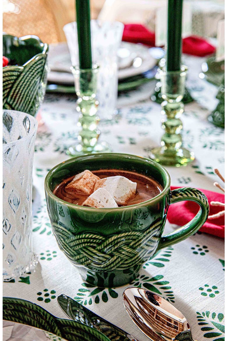 Le Panier Mystic Knot Mug, Alternate, color, BASIL