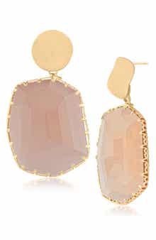 JARDIN Faceted Glass Drop Earrings