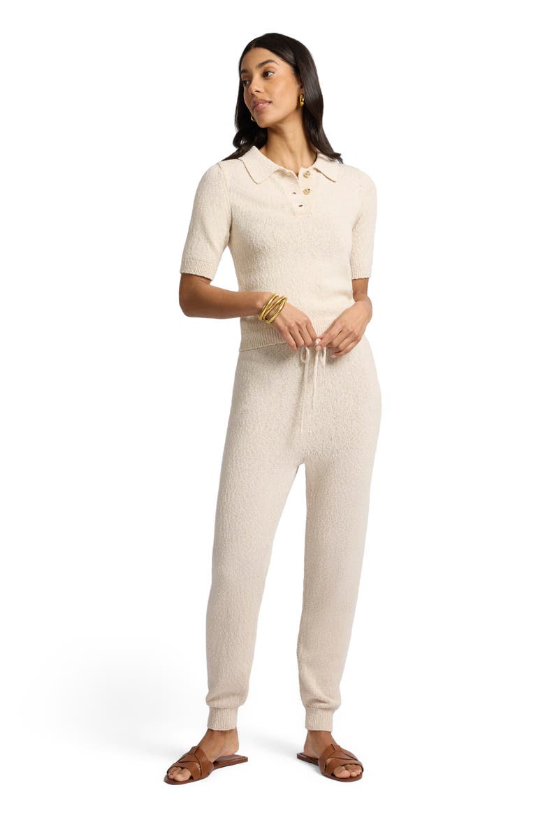 Cotton Boucle Jogger, Main, color, Natural