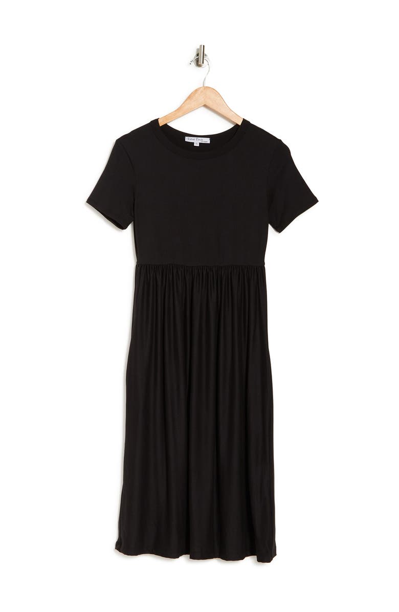 Velvet Torch Crewneck Short Sleeve Midi Dress, Alternate, color,
