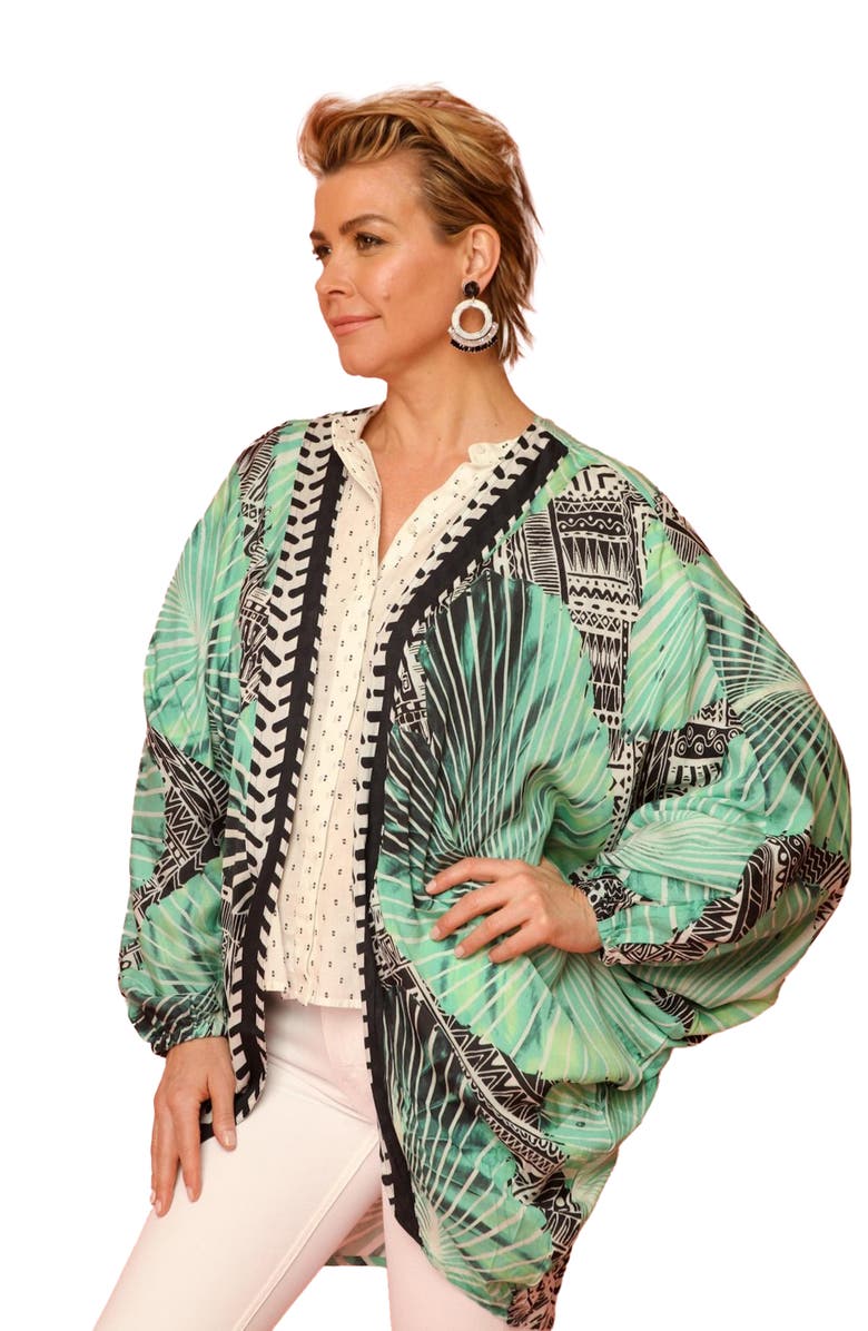 SAACHI Palm Court Wrap, Alternate, color, Green