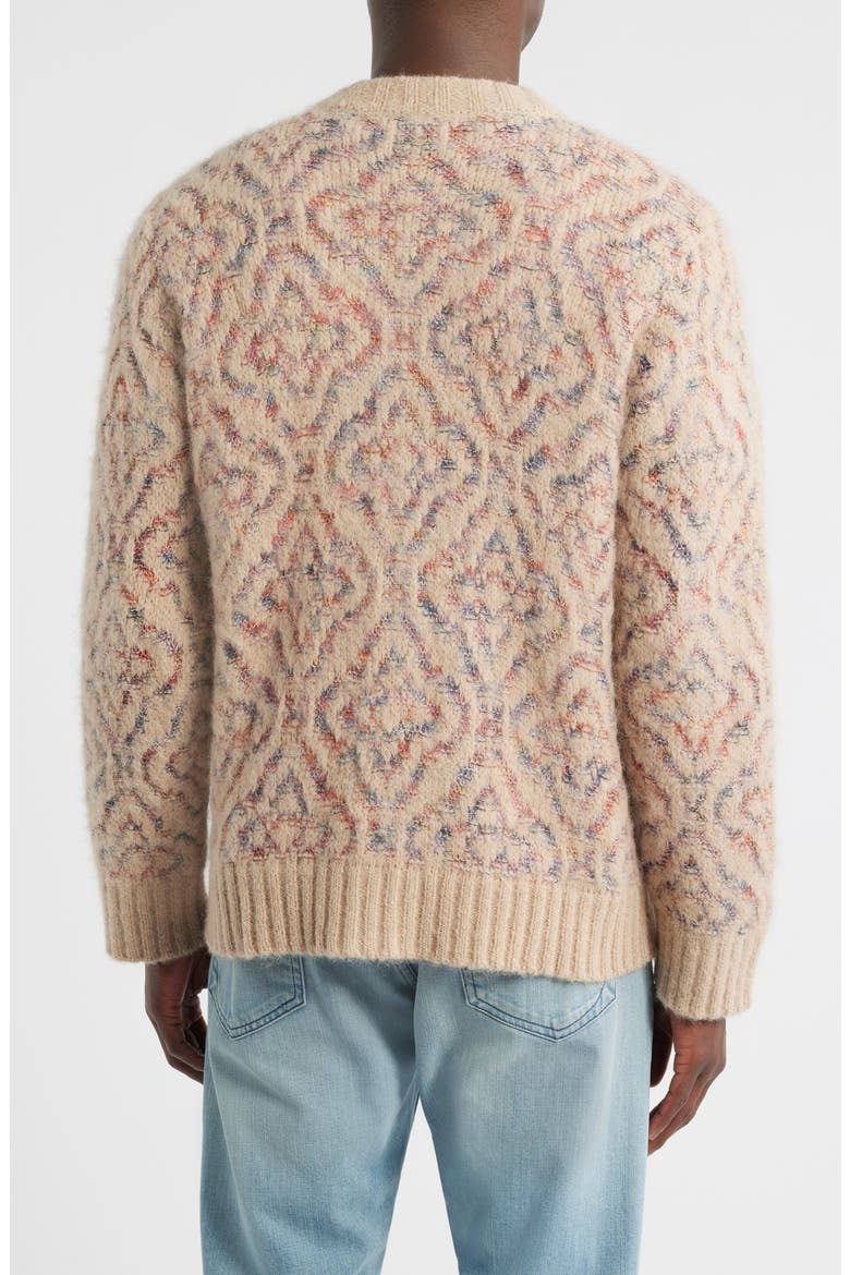 Somatic Alpaca & Cotton Blend Cardigan, Alternate, color, NATURAL
