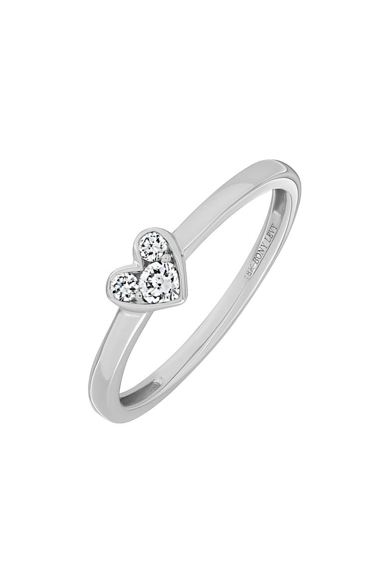 Mika Diamond Stackable Ring - 0.15ct. (Nordstrom Exclusive), Main, color, 18K WHITE GOLD