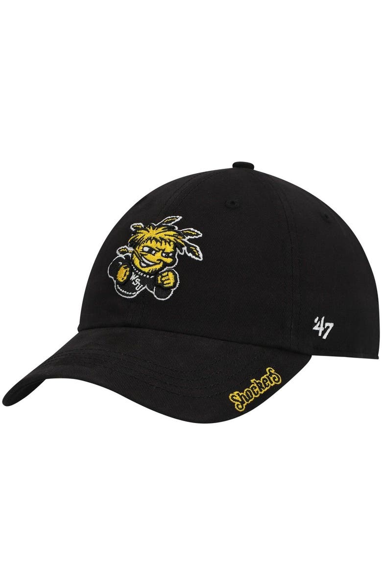 '47 Women's '47 White Wichita State Shockers Miata Clean Up Adjustable Hat, Alternate, color, Black