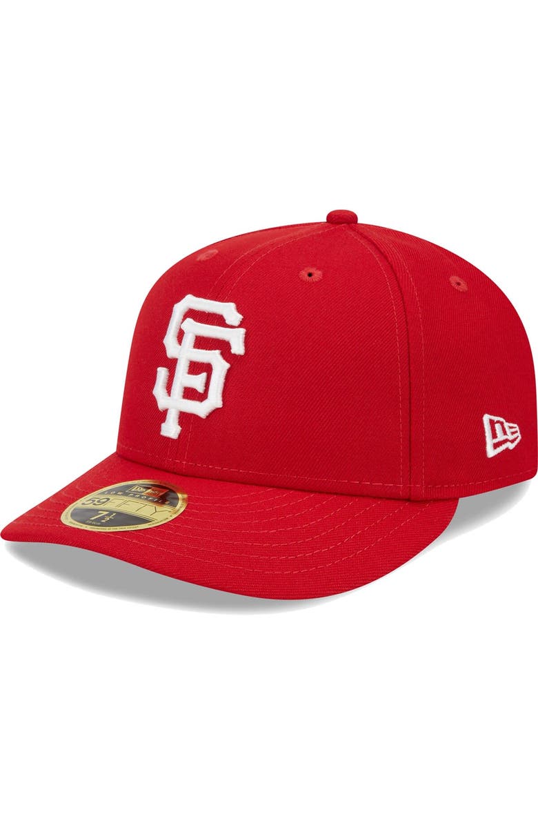 New Era Men's New Era Scarlet San Francisco Giants Low Profile 59FIFTY Fitted Hat, Alternate, color, 