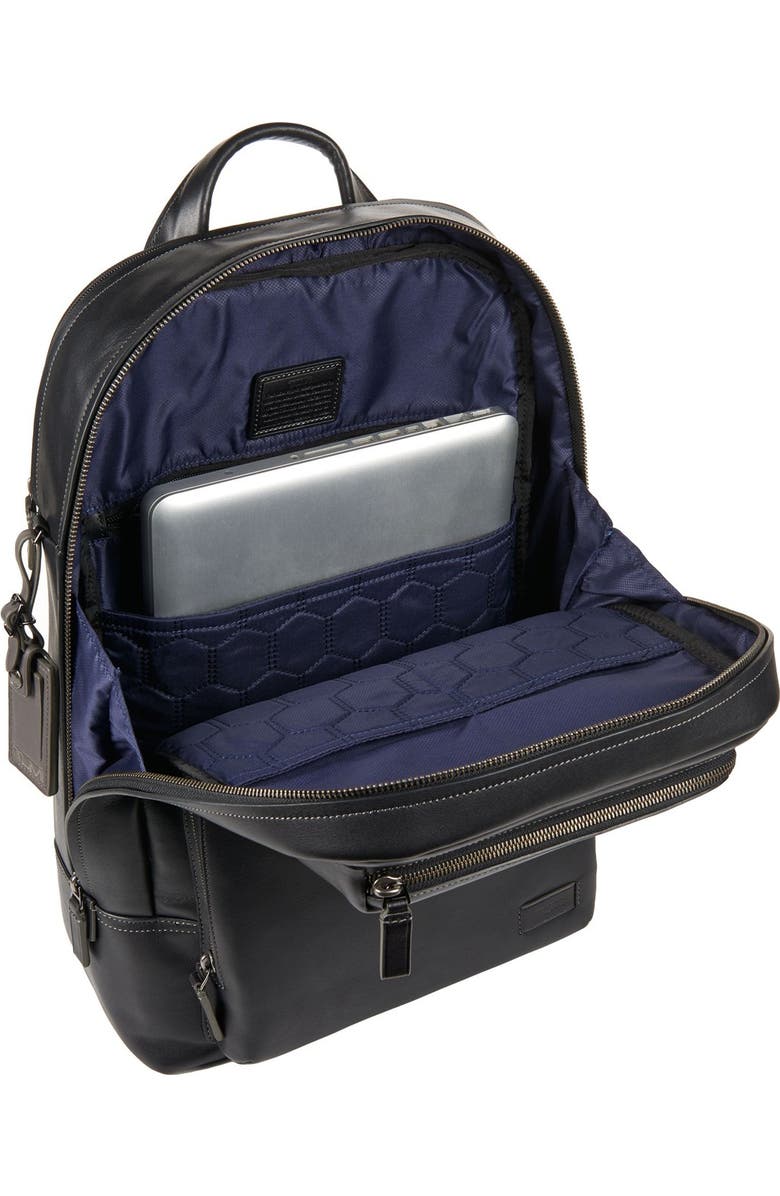 TUMI 'Harrison - Bates' Leather Backpack, Alternate, color,