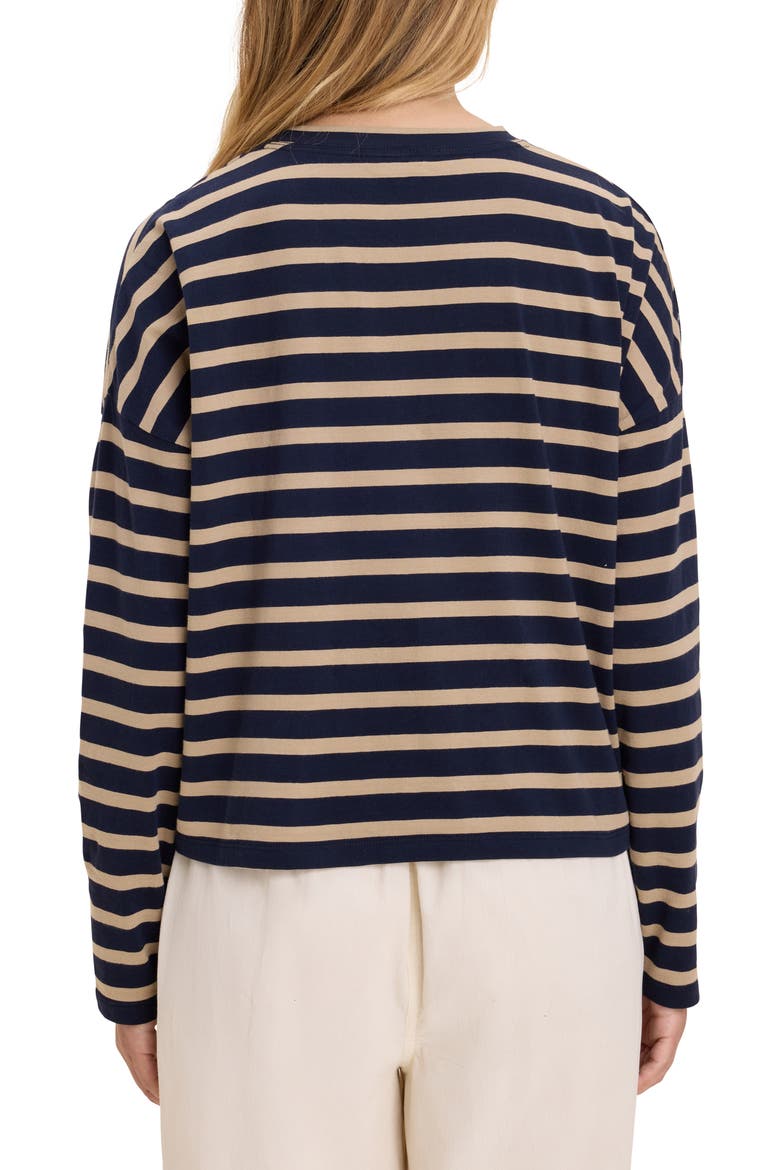 Soft Striped T-Shirt, Alternate, color, INDIGO MULTI
