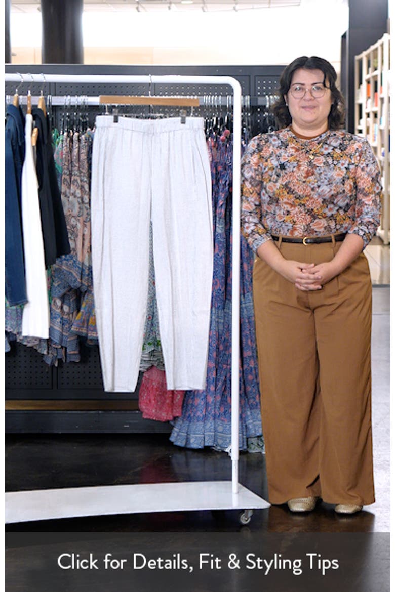 Check Organic Cotton Lantern Ankle Pants video