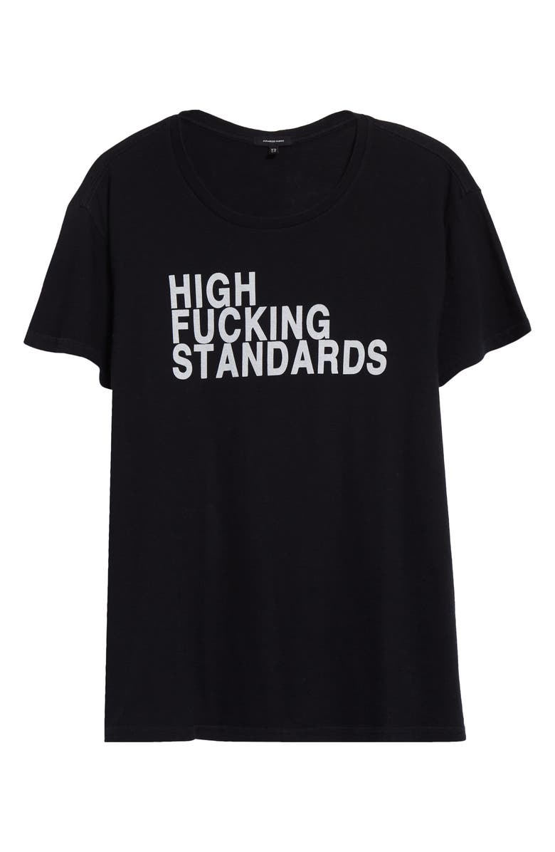 R13 High Fucking Standards Graphic T-Shirt, Alternate, color, 