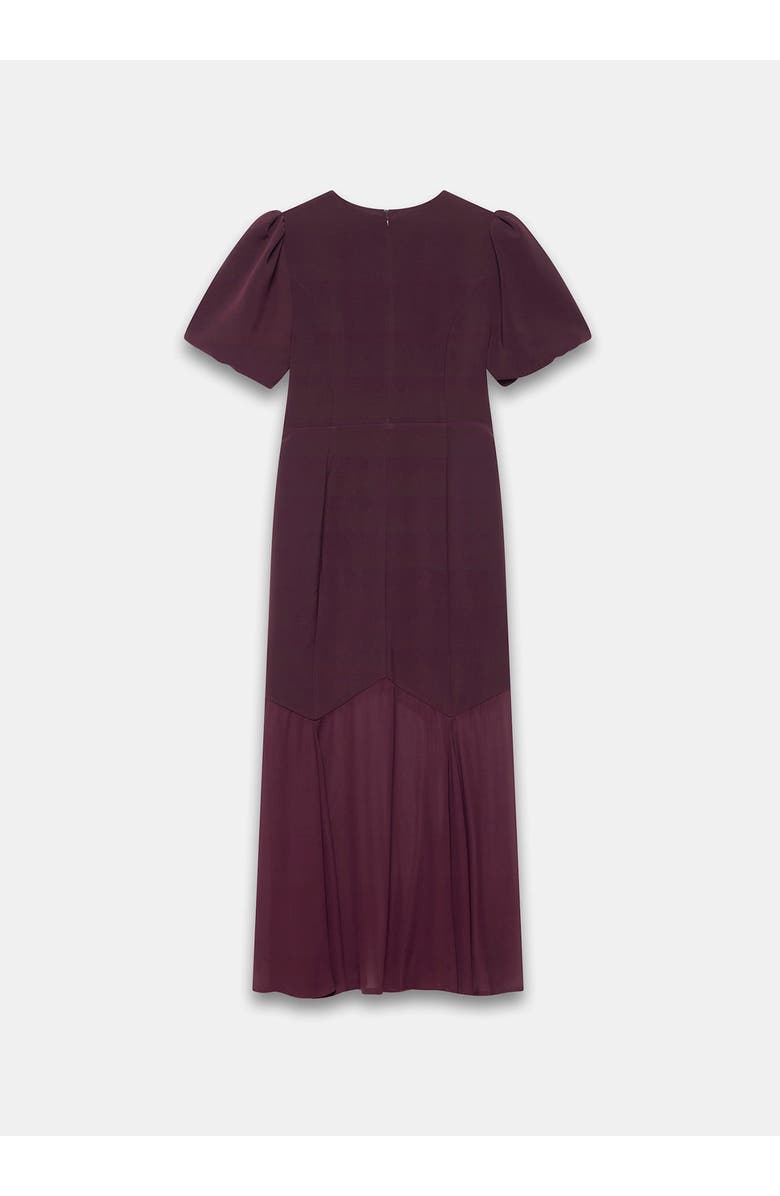 MINT VELVET Sheer Detail Maxi Dress, Alternate, color, Burgundy