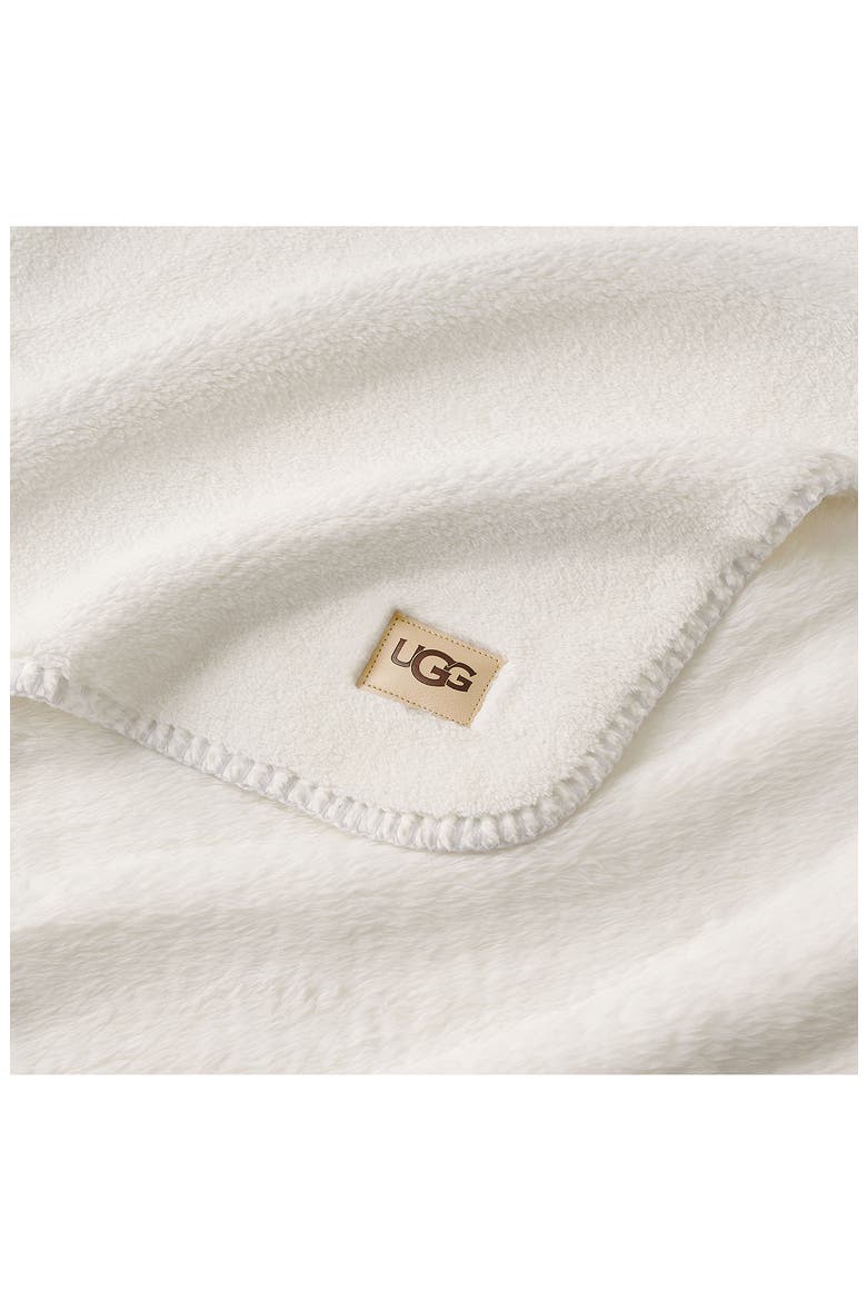 Whitecap Fleece Bed Blanket, Alternate, color, SNOW