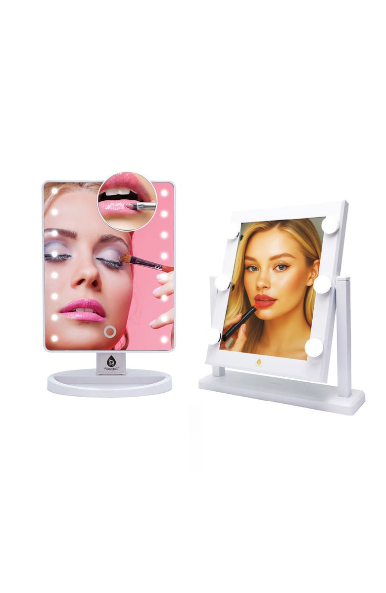 PURSONIC Refined Brilliance Pro 14" LED Mirror &  LED Vanity Mirror, Main, color, White