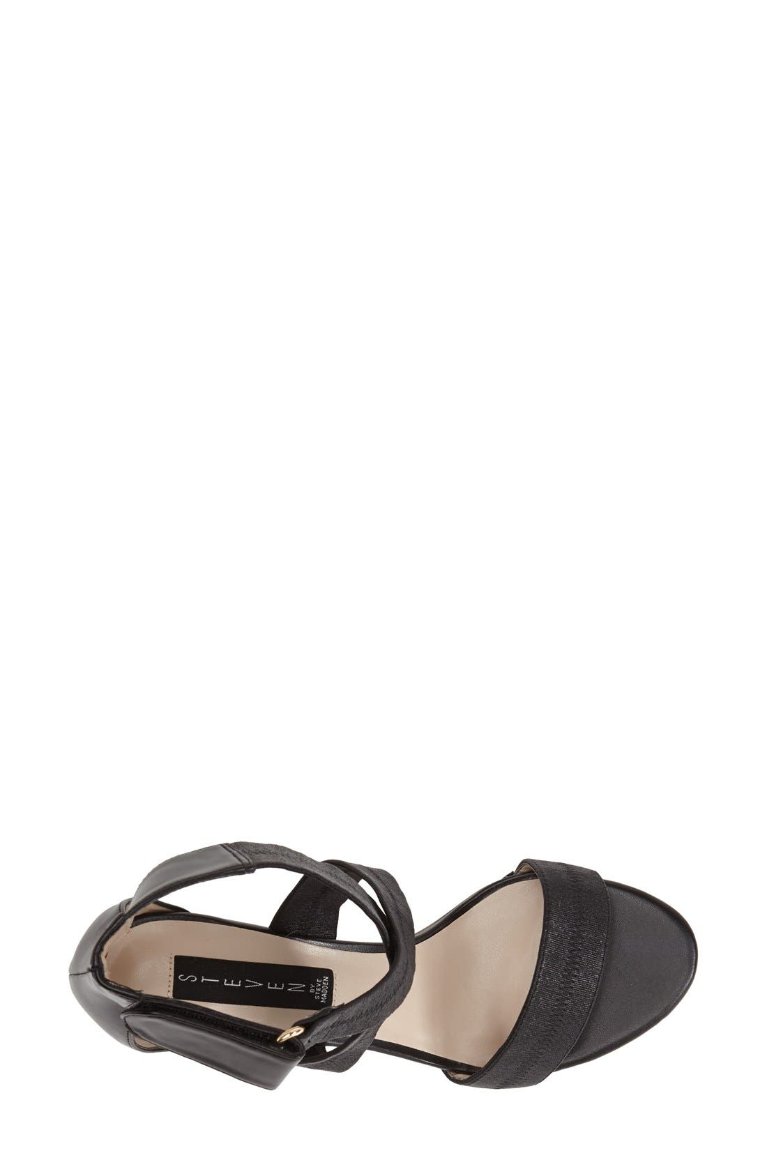 Steven New York Steven by Steve Madden 'Vaale' Cross Strap Sandal, Alternate, color, 