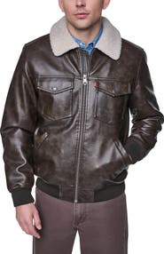 Levi's Faux Leather Bomber Jacket