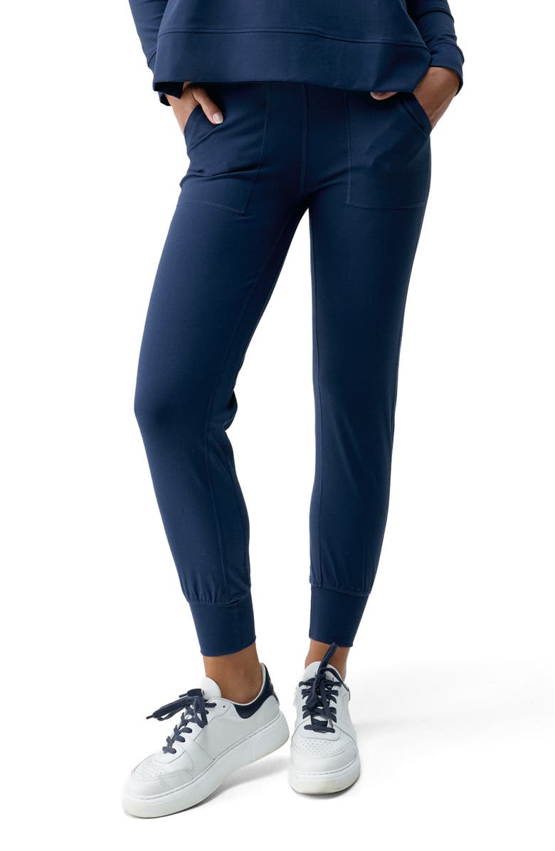 Born Living Yoga Daba Performance Sport Jogger, Main, color, Sailor Blue