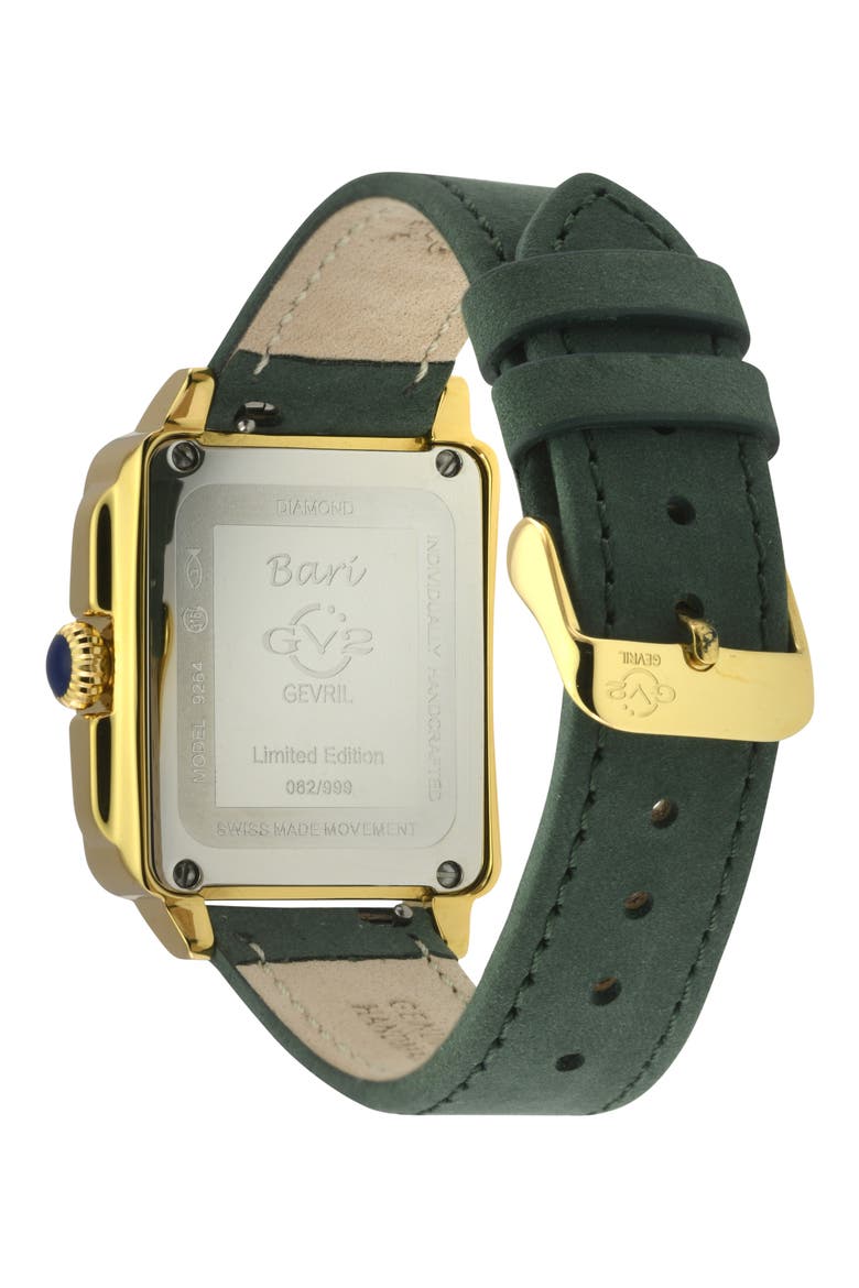 Bari Viva Mother-of-Pearl Dial Diamond Watch, 34mm - 0.02ct., Alternate, color, GREEN