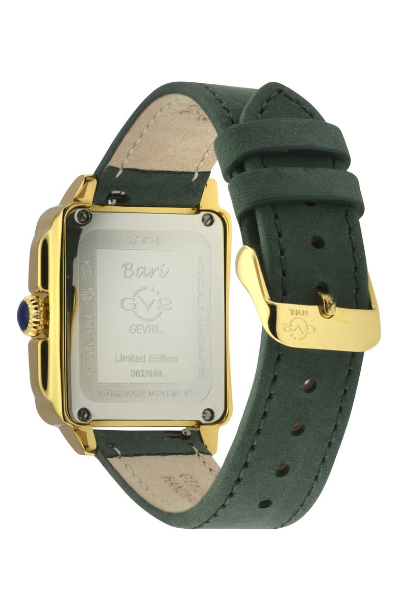 GV2 Bari Viva Mother-of-Pearl Dial Diamond Watch, 34mm - 0.02ct., Alternate, color, Green