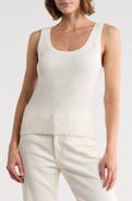JASON WU Pointelle Cotton & Cashmere Sweater Tank