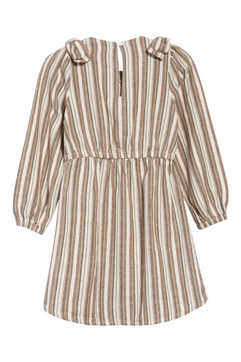 Kids' Stripe Bow Dress, Alternate, color, PRINT