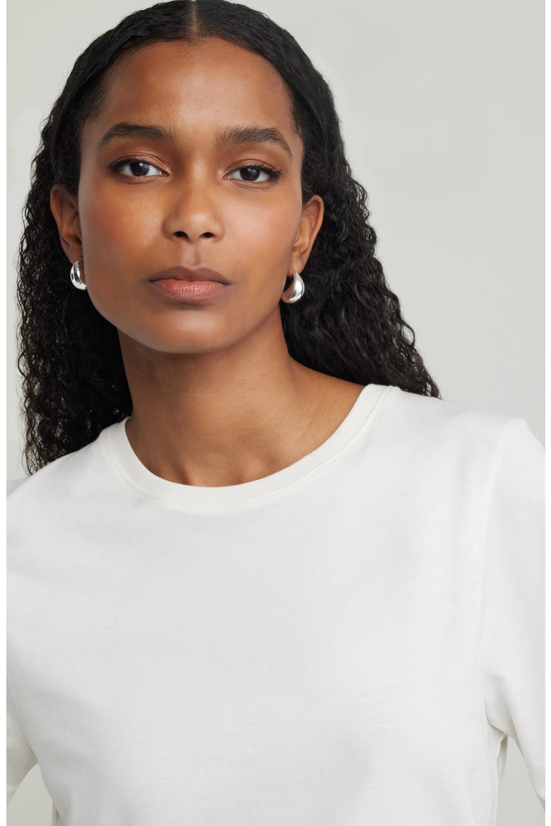 Relaxed Fit Pima Cotton Crewneck T-Shirt, Alternate, color, IVORY TOFU