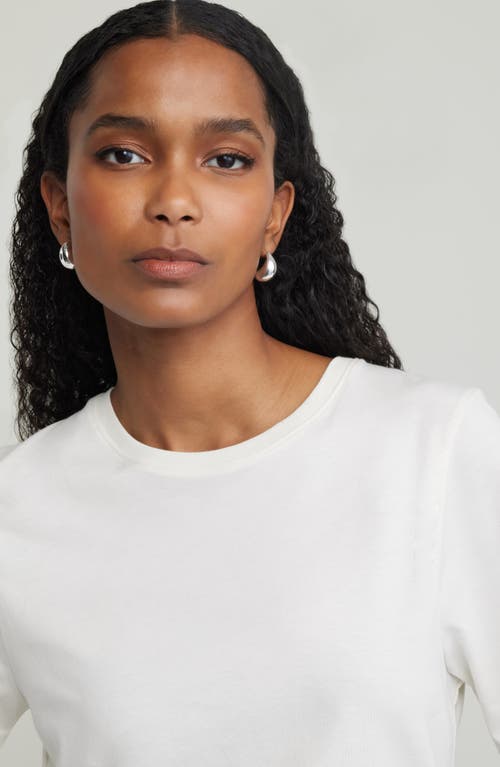Nordstrom Relaxed Fit Pima Cotton Crewneck T-shirt In White