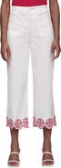 Bagatelle Wide Leg Crop Embroidered Pants