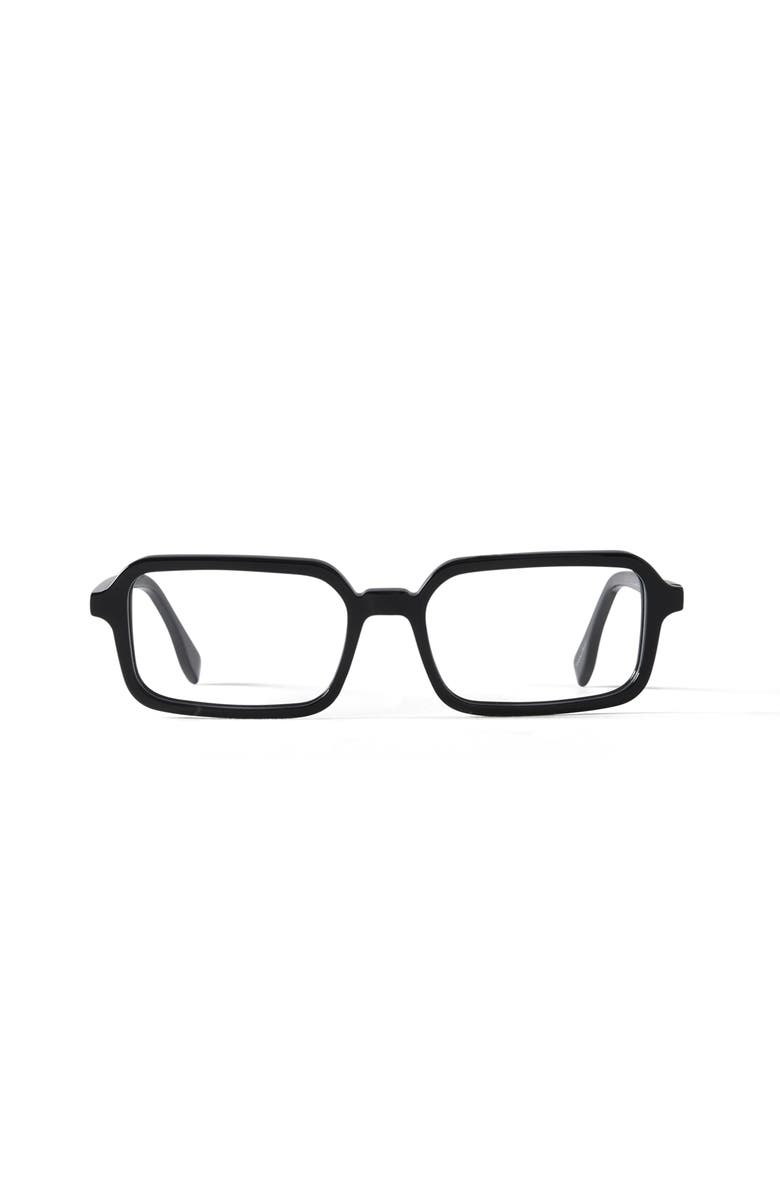 French Kiwis Eyewear Lou Blue Light Glasses, Main, color, Black