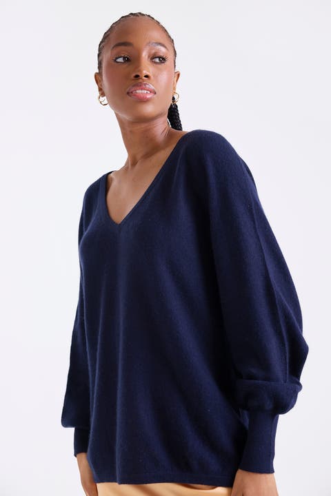 Paros V-Neck 100% Cashmere Sweater