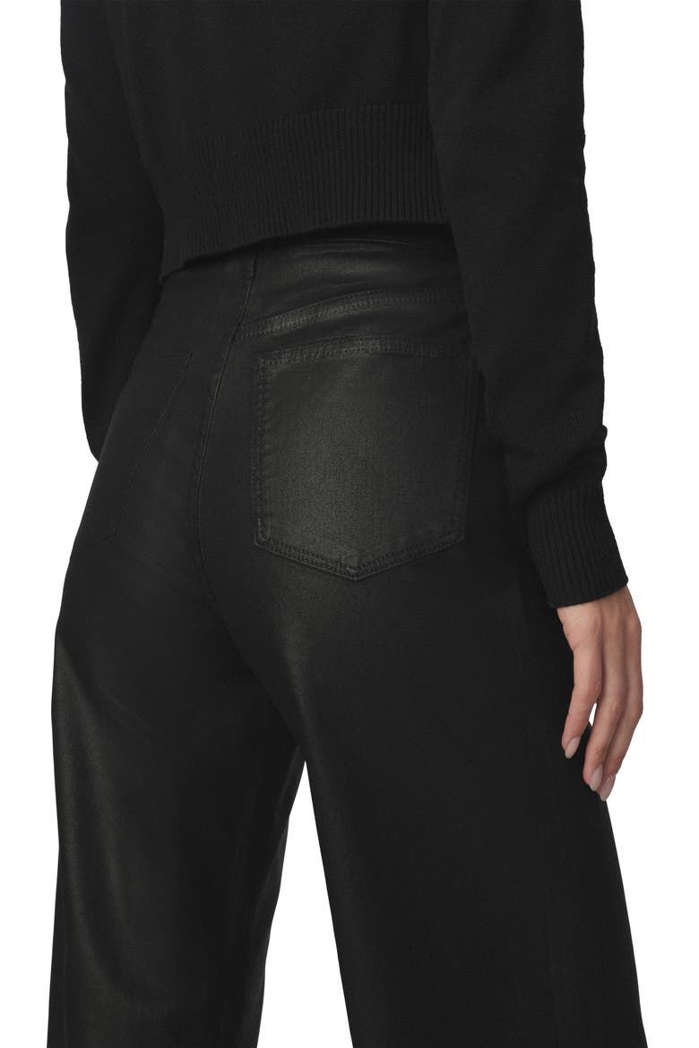 The Mia High Waist Wide Leg Jeans, Alternate, color, BLACK FOIL