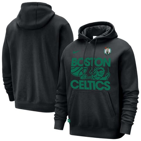 Men's Nike Black Boston Celtics Courtside Club Pullover Hoodie