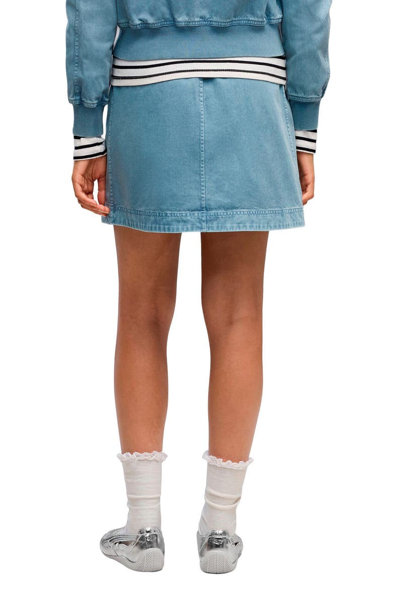 Future Twill Miniskirt, Alternate, color, COOL BLUE