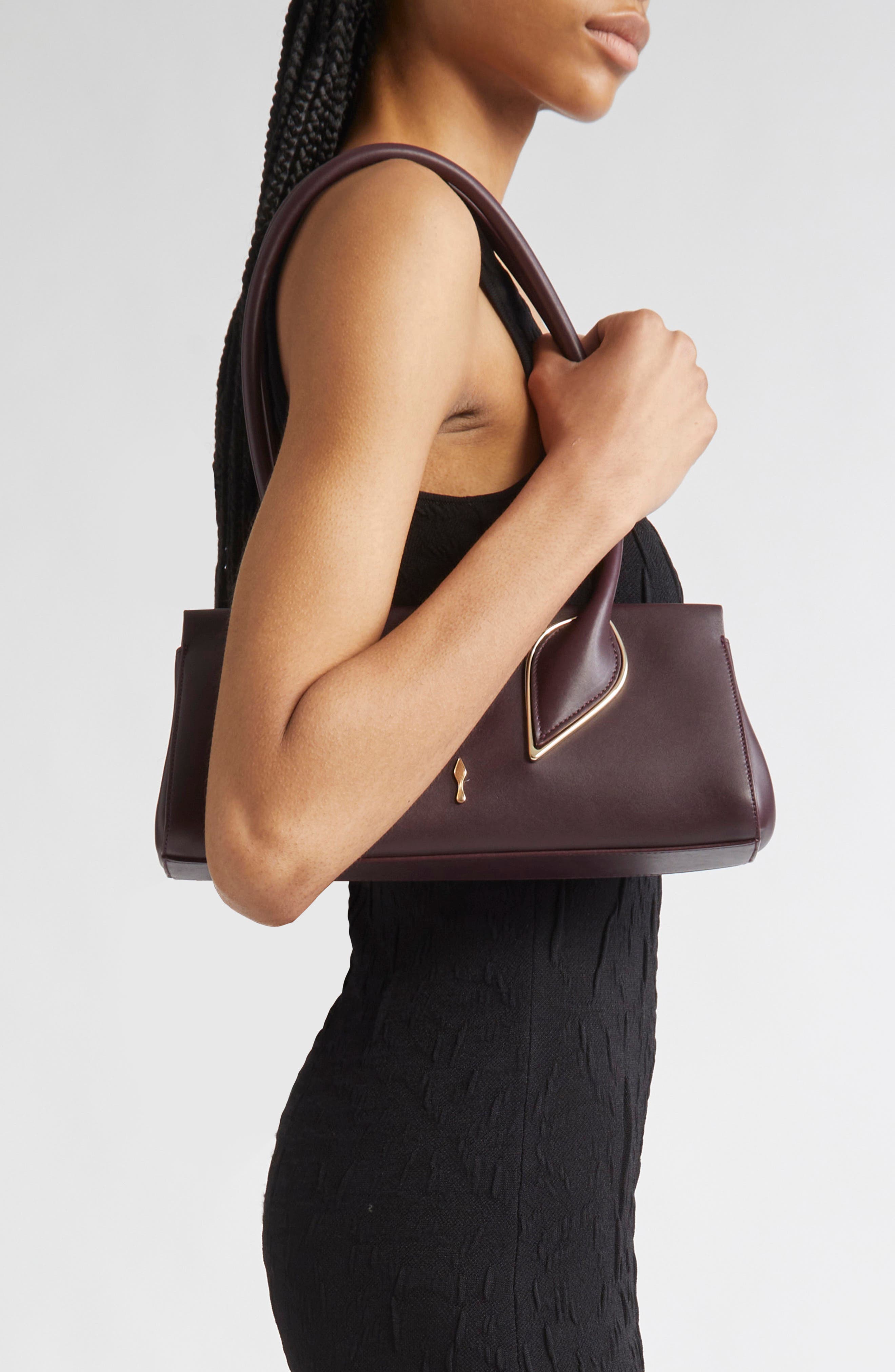 Calfskin Baguette Handbag, Alternate, color, AMARA