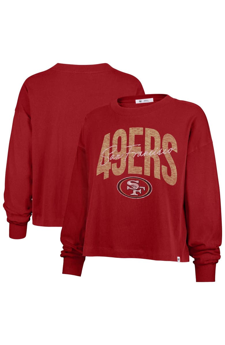 '47 Women's '47 Scarlet San Francisco 49ers Muse Sydney Long Sleeve T-Shirt, Main, color, Scarlet