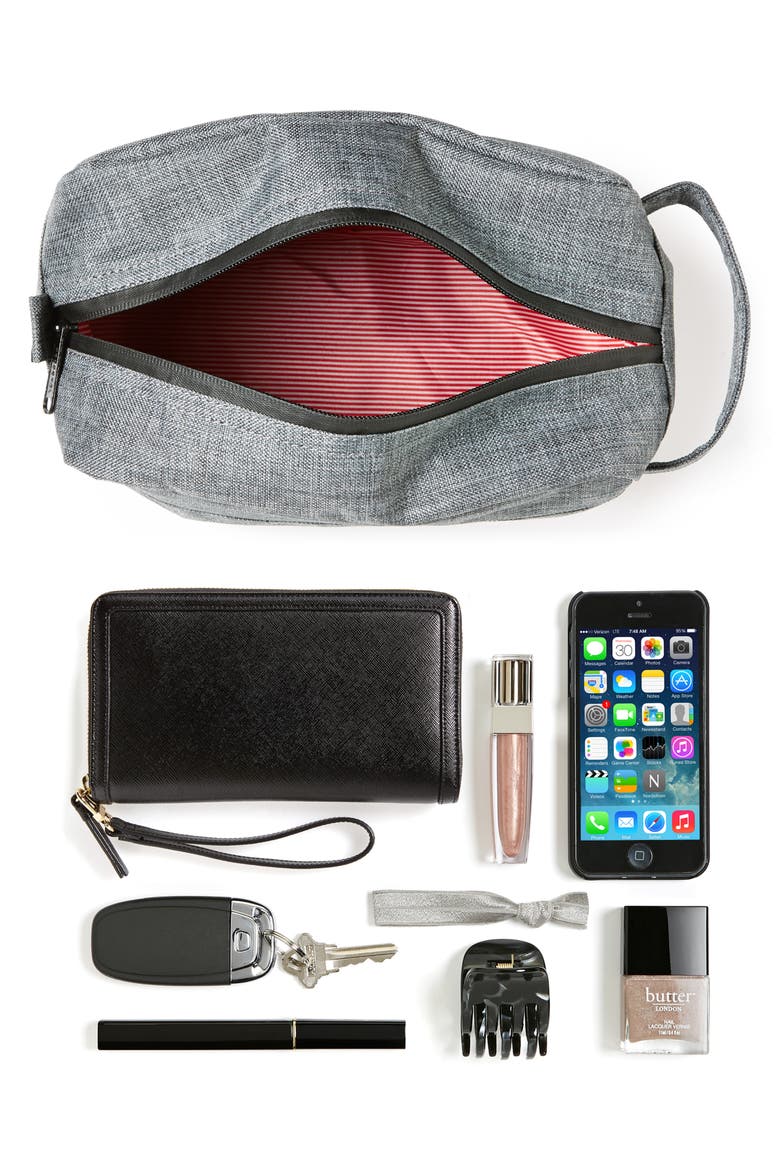 'Chapter' Travel Kit, Alternate, color, CHARCOAL CROSSHATCH