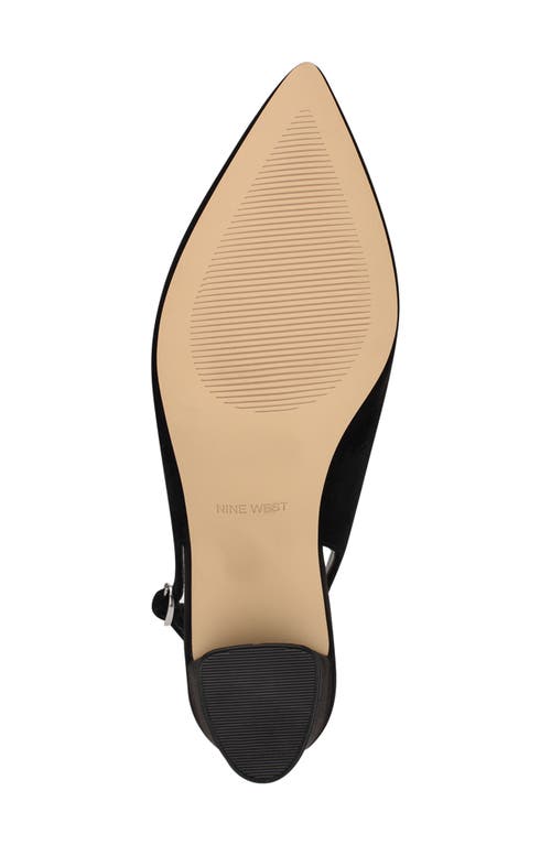Nine West Kamsee Slingback Pointed Toe Pump In Black
