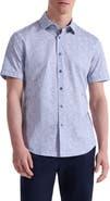 Bugatchi Miles OoohCotton® Short Sleeve Button-Up Shirt