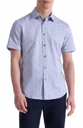 Bugatchi Miles OoohCotton® Short Sleeve Button-Up Shirt